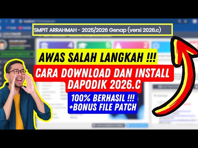HOW TO INSTALL DAPODIK 2026.C | LATEST - EASY