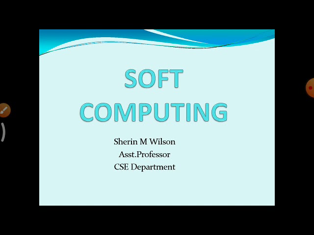Intro to soft computing
