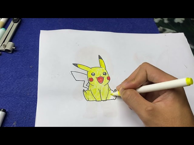 Easy Pen Drawing & Coloring | Vlog 3