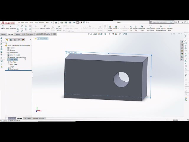 Solidworks Para sa Mahirap Practice Problem No.1