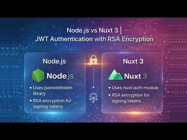 Node.js vs Nuxt 3 | JWT Authentication with RSA Encryption