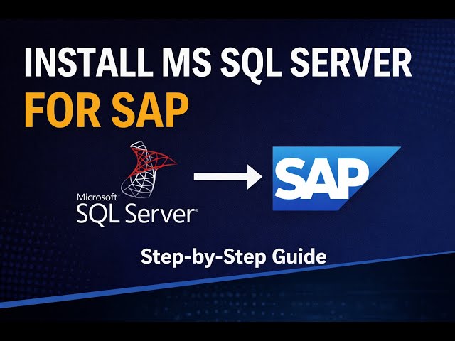 MS SQL Server Installation for SAP | Step-by-Step Guide for SAP Basis