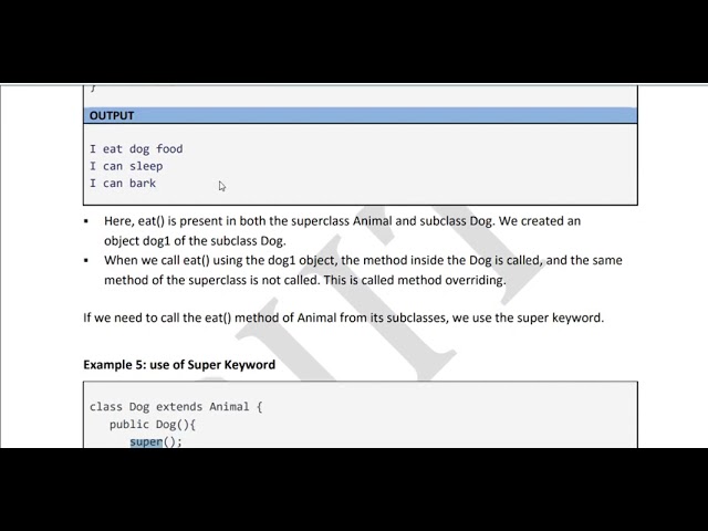 OOP WK 11 10  super keyword to call parent class methods