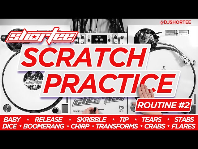 SCRATCH DJ PRACTICE ROUTINE ★ 23+ Scratch Skills | Q&A Scratch Drill #2 (Improve Your Scratching)