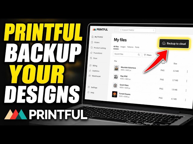 How to backup your print-on-demand designs with Printful API - Easy Tutorial