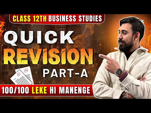 Recharge Part A business Studies | One shot | Full Syllabus