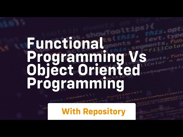 functional programming vs object oriented programming