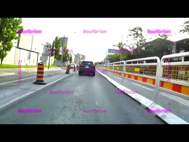 Danforth Avenue - After buried tracks have been ripped out (both ways, main to victoria park)
