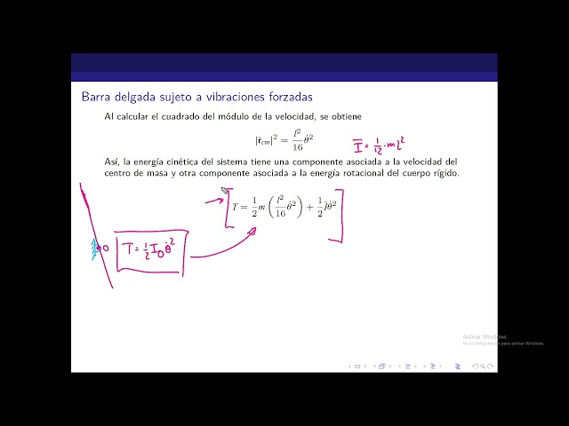 Ejemplo mecánica lagrangiana  Sistema sujeto a dos fuerzas externas