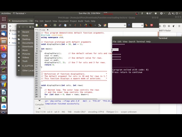 CSC-134, C++ Programming, Function Overloading and Function Templates Lecture