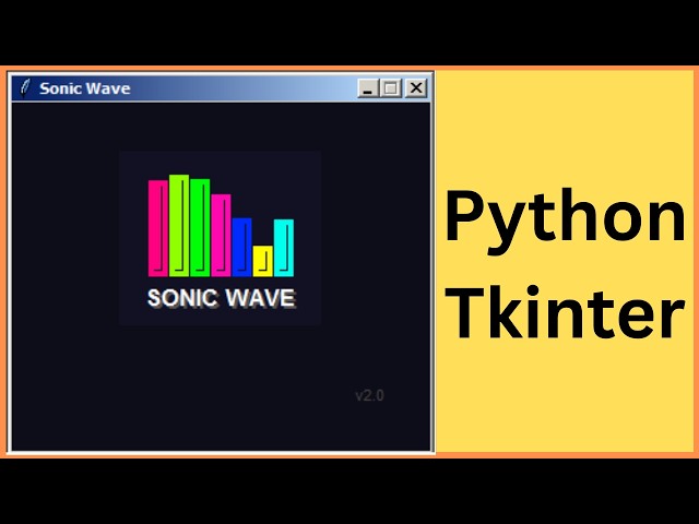 Python: How to Create Sonic Wave Animation in Python Tkinter [ With Source Code ]
