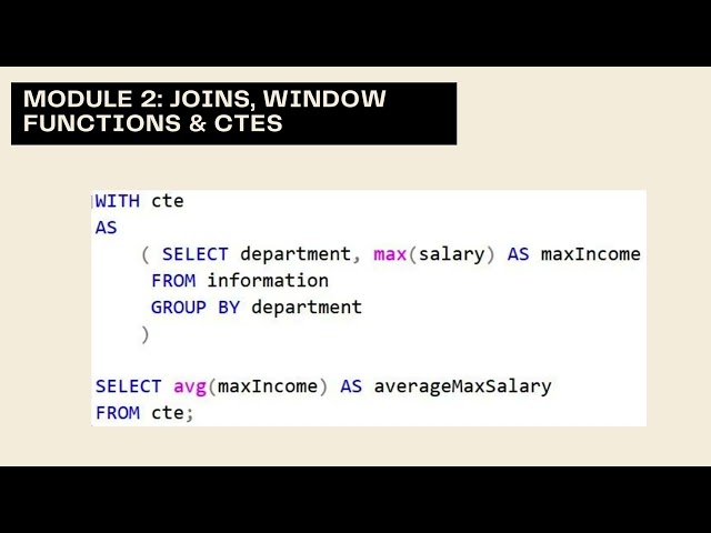 SQL Developer Course Demo @Educamly