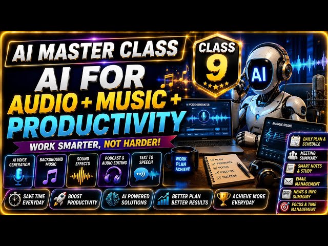 AI Se Audio, Music & Productivity Kaise Karein? | AI Master Class Part 9