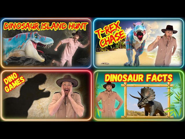 We're Going on a Dinosaur Island Hunt! 🦖 T-Rex Adventure with Explorer Riley