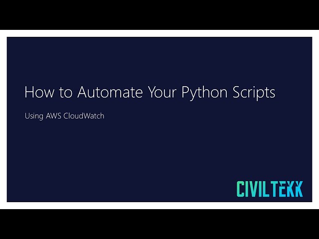 How to Automate Your Python Scripts with AWS CloudWatch | Python | AWS Lambda
