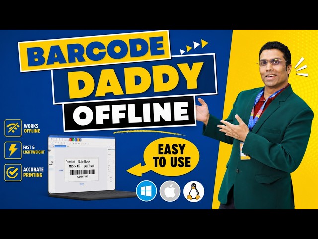 Barcode Making Software- Barcode Daddy Offline Software- New Update
