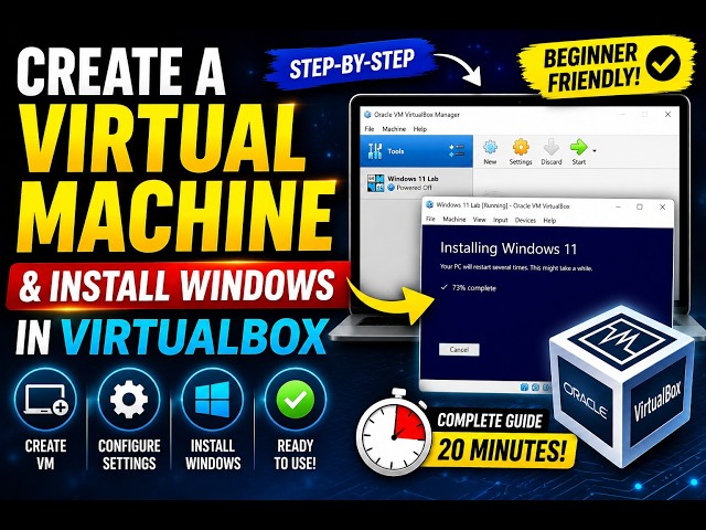 How to Create a Virtual Machine & Install Windows in VirtualBox (Beginner Guide)