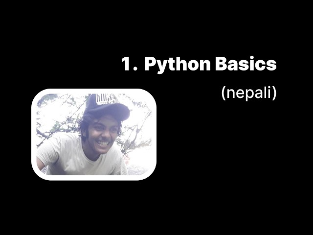 1. Python Basics: Introduction