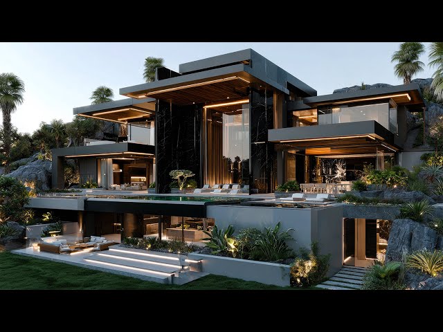 Landscape Elegance: Luxury Mansion on The Sloping Land