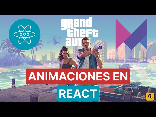 Animación estilo GTA 6 con React, Lenis y Framer Motion