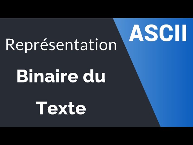 Binary Representation of Text - ASCII Character Map