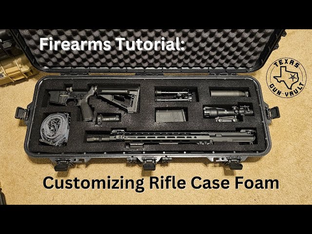 Firearm Tutorial: How to create a custom rifle case foam insert