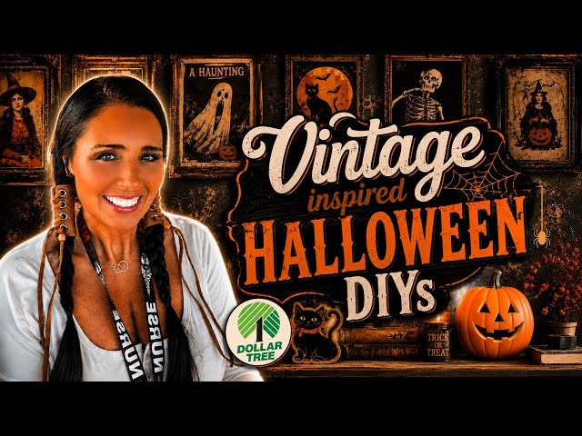 Vintage inspired Halloween DIY decor and crafts