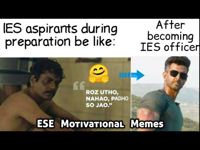 ✨ ESE Motivational Memes 🤗 | Upsc Memes | IES Memes