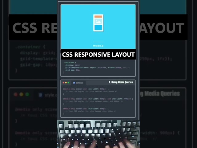 Responsive Layout Power of CSS  #csstutorial #codinglover #coder #codingshortvideo #viral #trading