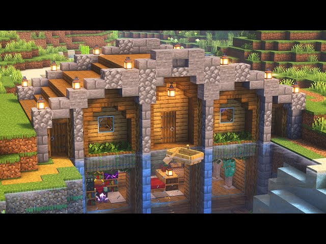 ⛏️ Minecraft Tutorial: House Under a Bridge / Underwater Base