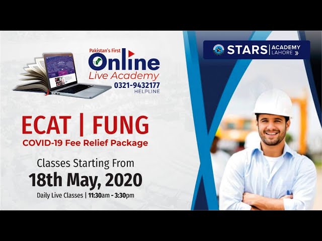 UET ECAT ONLINE LIVE CLASSES | Stars Academy Lahore