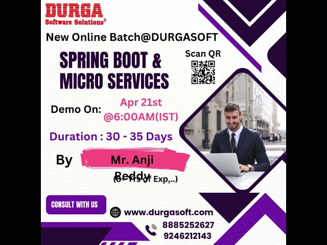 🔥 Master Spring Boot & Microservices @DURGASOFT!