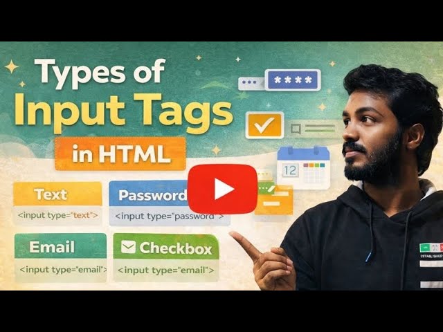 Types of Input Tags in HTML Explained   