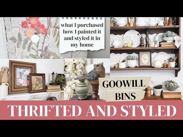 Thrifted Treasures • Transforming Goodwill Finds into Chic Home Decor • Thrift Shopping at Goodwill