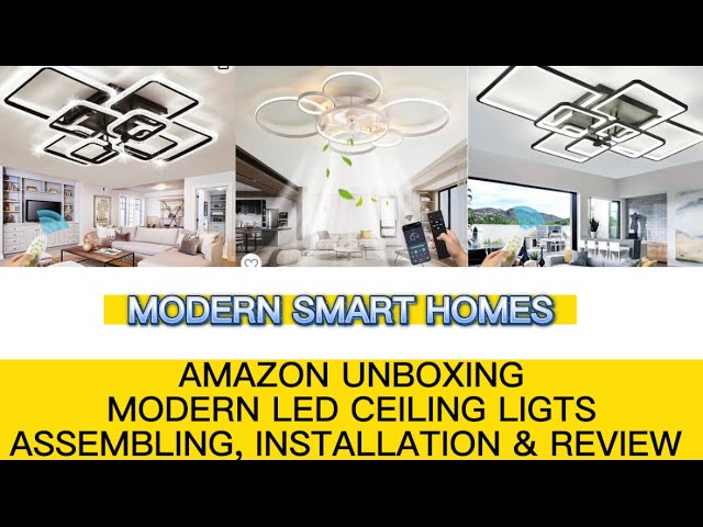 DIY- AMAZON LED CEILING LIGHTS UNBOXING AND REVIEW| HOME RENOVATION PART 6 #diy #unboxing #amazon