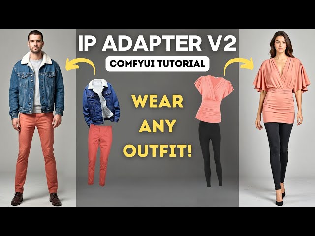 Wear Any Outfit using IPAdapter V2 (Easy Install in ComfyUI) + Workflow