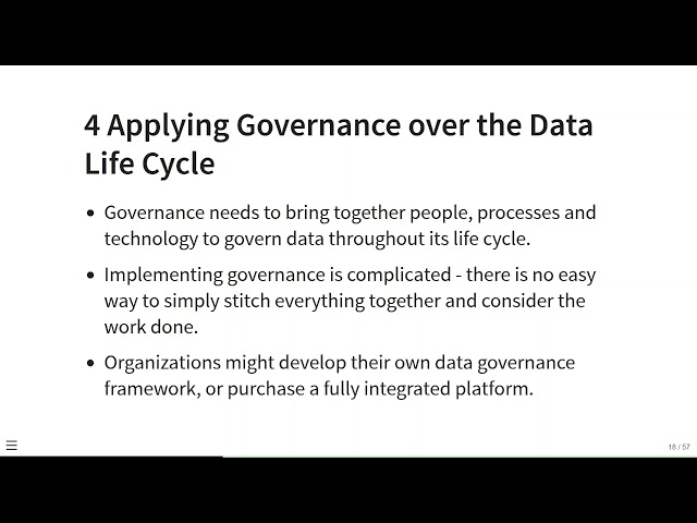 4. The Data Life Cycle