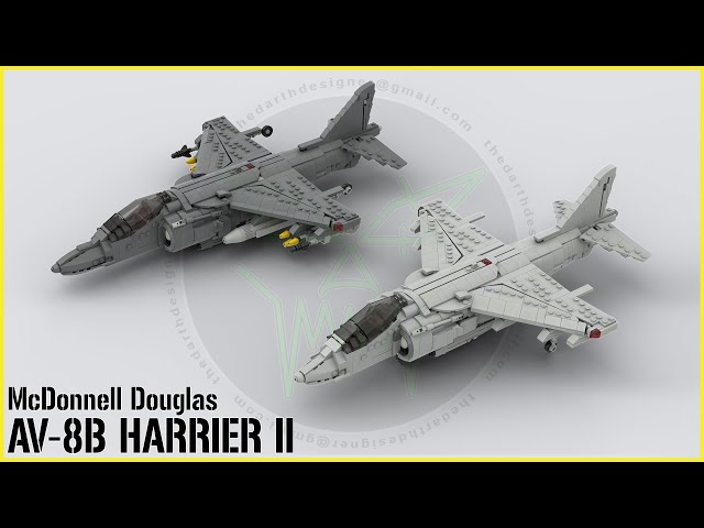 AMAZING LEGO AV-8B Harrier II at 1:35 Scale