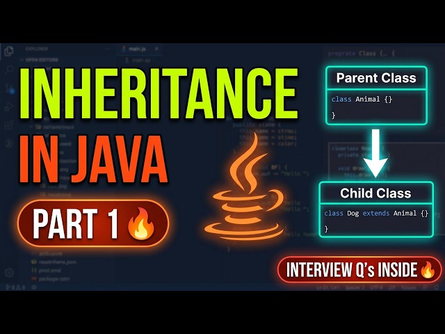 Inheritance in Java - Types, Examples & Interview Questions | Java Series