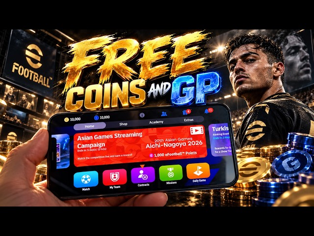 eFootball 2027 Hack/Mod Apk - How to Get UNLIMTIED Coins & Gp in eFootball (iOS, Android)