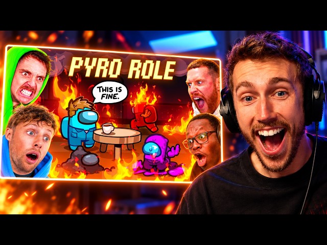 MINIMINTER REACTS TO SIDEMEN AMONG US PROX CHAT BUT EVERYTHING IS ON FIRE