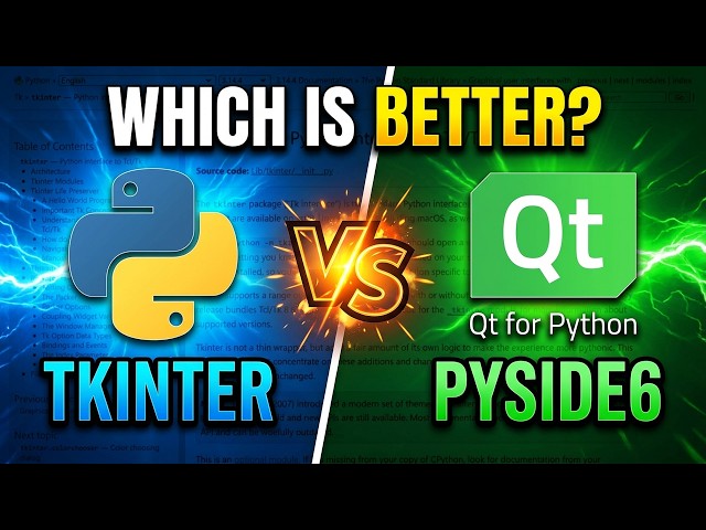 Tkinter vs PySide6 - Which GUI Toolkit You Should Learn