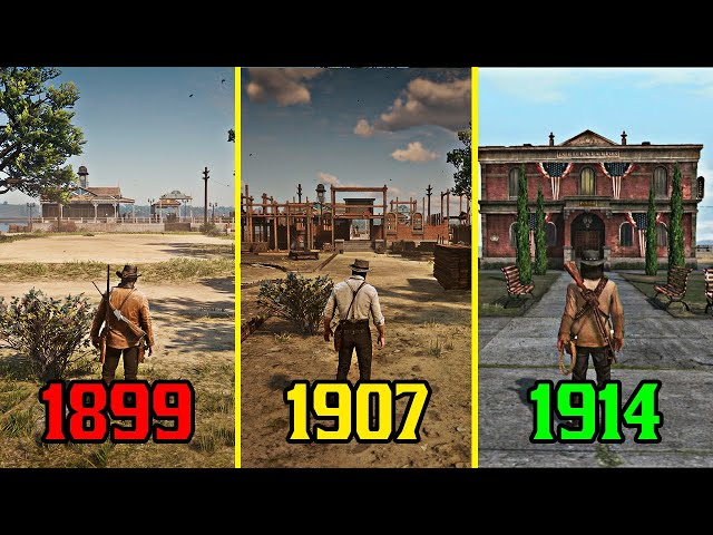 How does the map change in Red Dead Redemption?