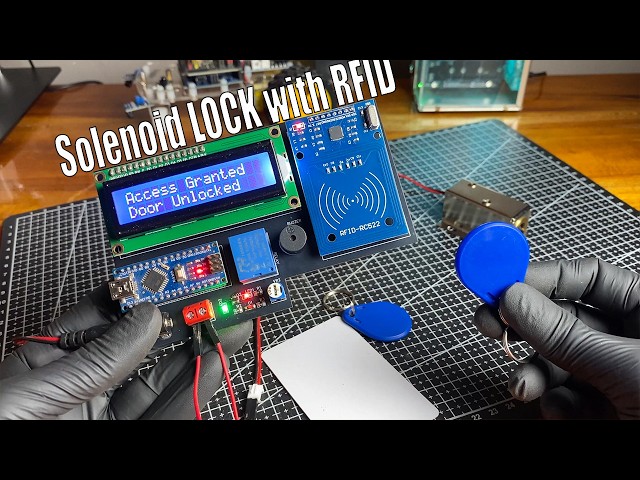 How to make an RFID-controlled solenoid door lock system with Arduino #jlcpcb