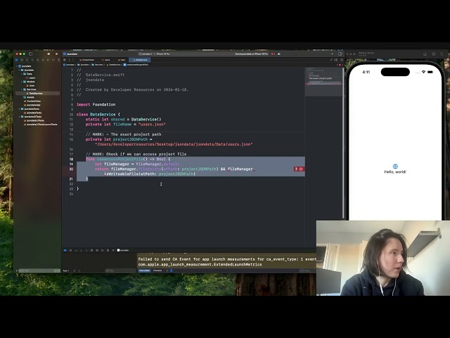 Complete SwiftUI User Manager App with JSON Data Persistence (CRUD) | Monika Szucs