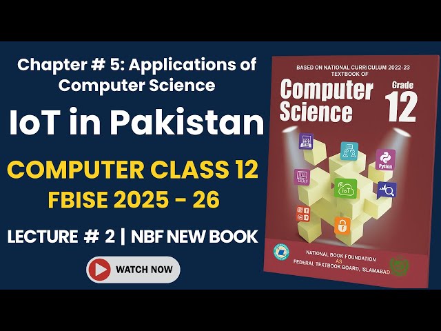 FBISE Class 12 Computer Chapter 5 LECTURE 2 | IoT [NBF New Syllabus 2025-26] Explained