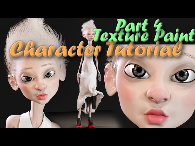 Complete Character Tutorial Part4 - Paint the Character #blendertutorial