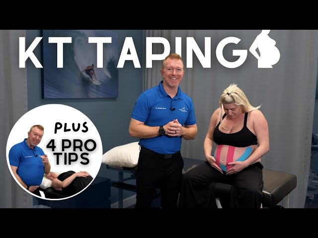 How To KT Tape a Pregnant Belly | Kinesiology Taping for Pregnancy