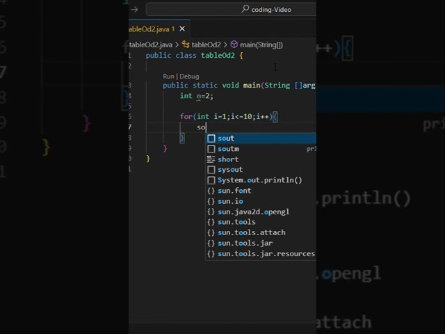 Day 16 (Table of n) | 30 Days of Java problem Solving Challenge