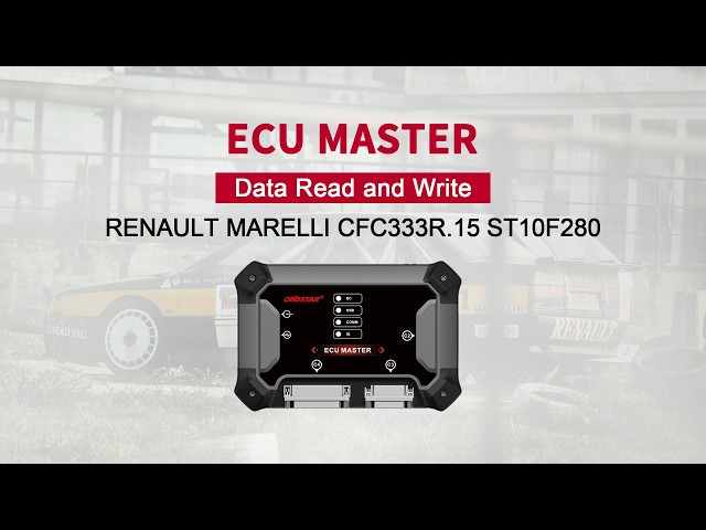 ECU MASTER | RENAULT ECU Data Read & Write Full Tutorial #obdstar